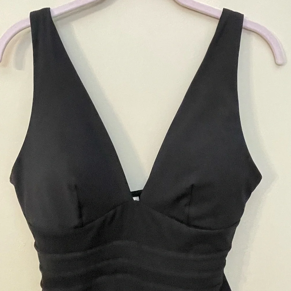Sea Level Australia Swimsuit Sz 10 Longline Black One Piece Dark Romance NWT - Picture 2 of 11